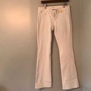 Hudson white jeans, bootcut